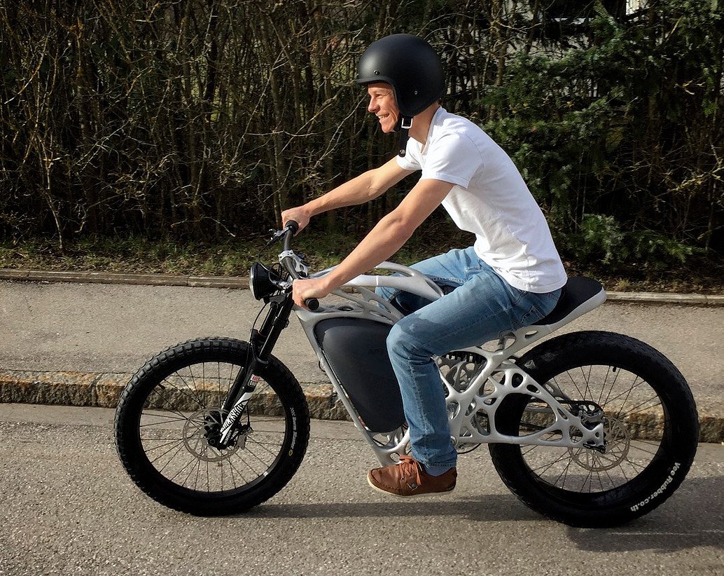 Light Rider, moto elettrica stampata in 3D
