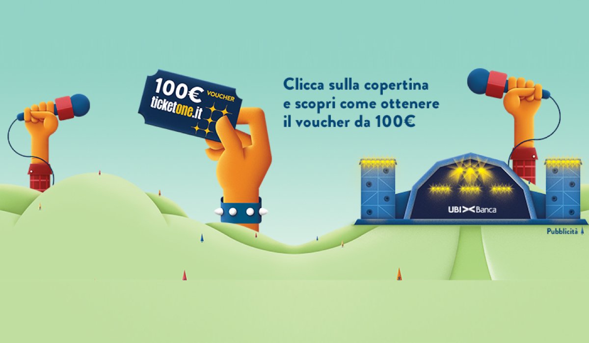 UBI Banca buono 100 euro Ticketone