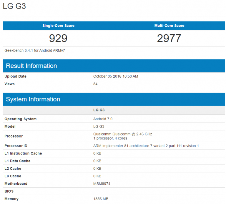 lg g4 geekbench lg g4 geekbench