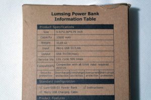 lumsing powerbank 13.000 mah