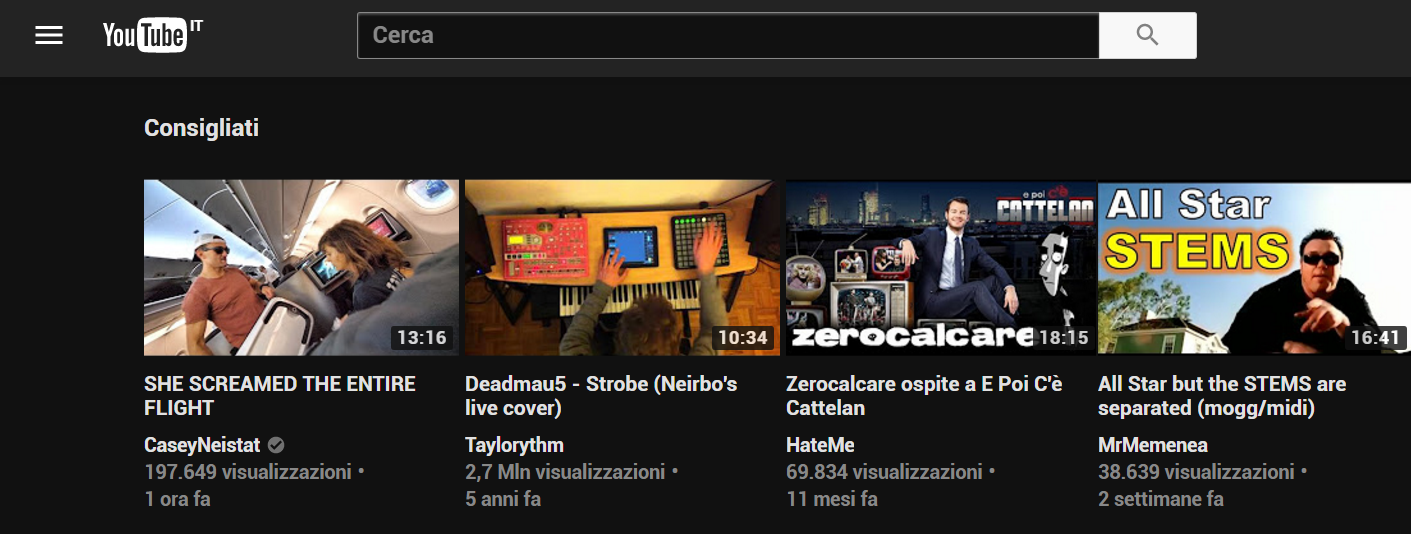 youtube come attivare dark mode