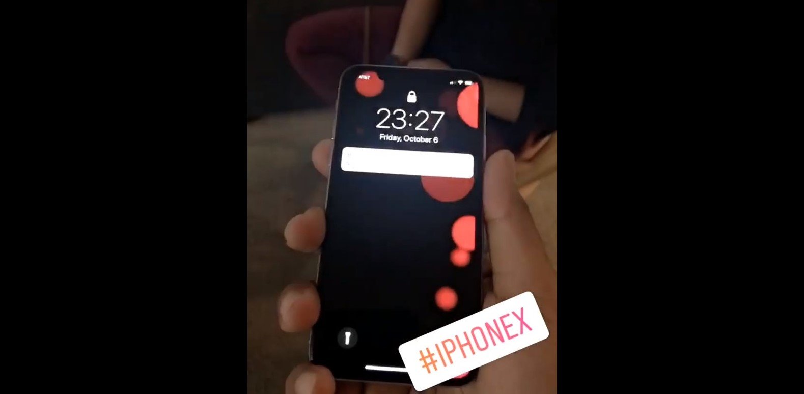 Iphone X Se Montre En Direct Avec Beaucoup De Fonds Décran