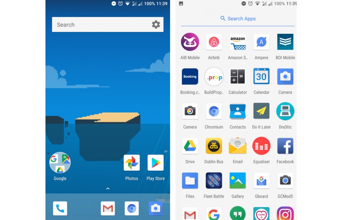 android one launcher senza root banner