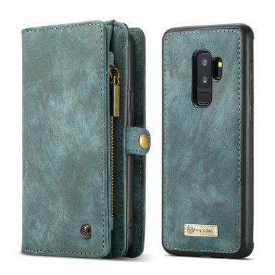 CaseMe for Samsung Galaxy S9 Plus Detachable Magnetic Wallet Leather Phone Case