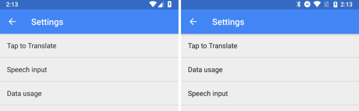 aggiornamento impostazioni google translate