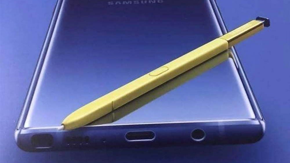 Samsung Galaxy Note 9 si mostra in un poster con una S Pen ... - 1000 x 562 jpeg 57kB