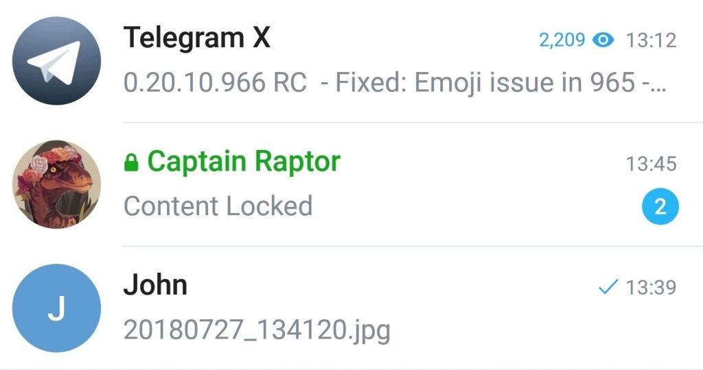 telegram x aggiornamento android 1