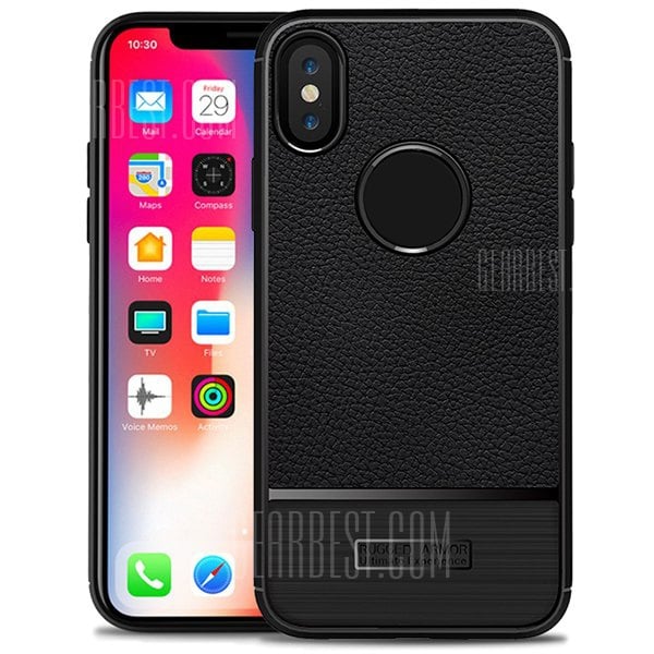 Litchi Pattern Phone Cover for iPhone X