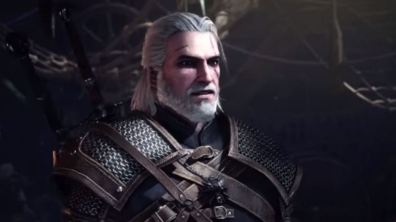 geralt di rivia monster hunter world the witcher 3