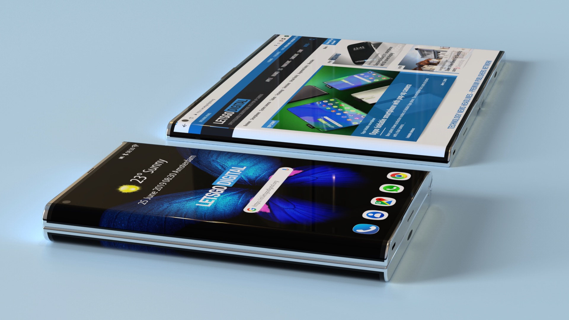 galaxy fold 2 render