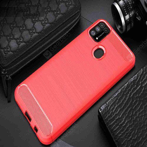 Brushed Carbon Fiber Phone Case for Samsung Galaxy M31