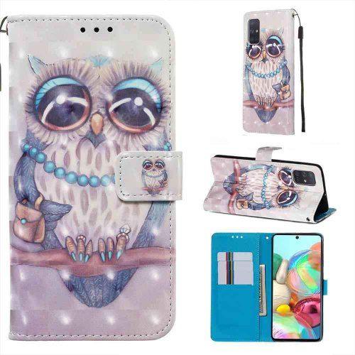 Multi-Pattern 3D Painted PU Phone Case for Samsung Galaxy A71