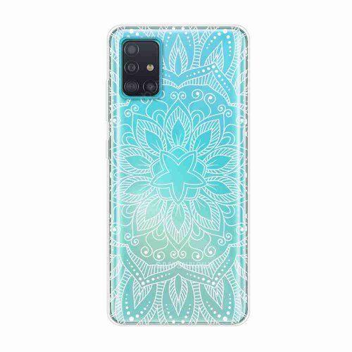 TPU Hollow Flower Painting Phone Case for Samsung Galaxy A51