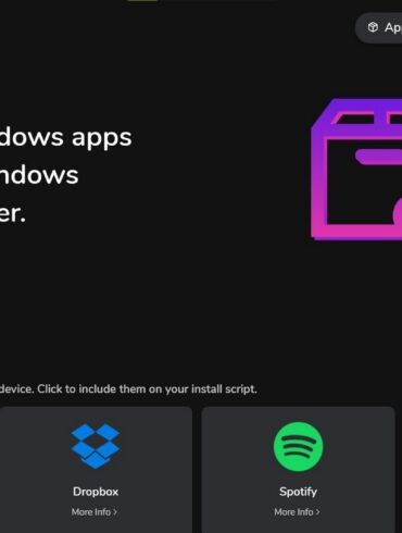winstall app interfaccia web applicazioni windows 10